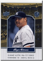 Baseball Masterpieces Roger Clemens