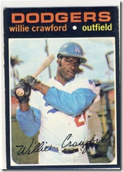 Topps 71 Willie Crawford