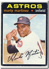Topps 71 Marty Martinez
