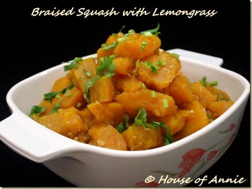 braised squash with lemongrass house of annie
