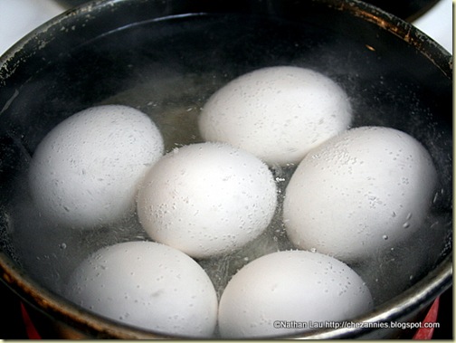 hard boiled eggs for tau yu bak
