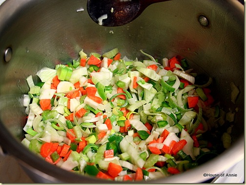 Sauteeing Vegetables for Cioppino Broth