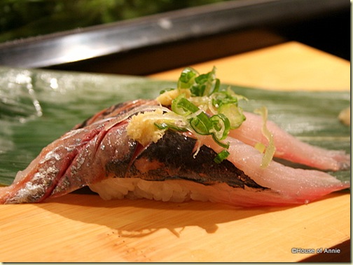 Premium Mackerel Sushi at Sakae Sushi in Burlingame