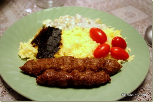 Persian Rice and Kebabs