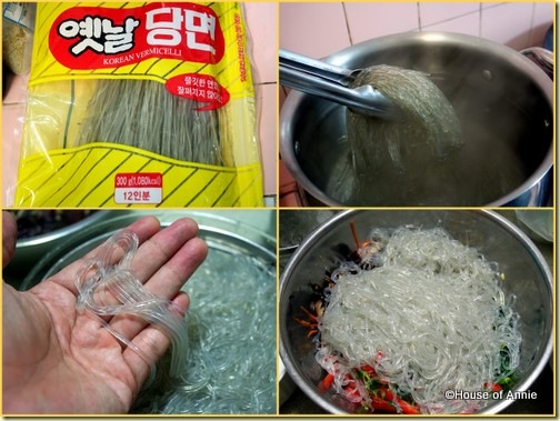 Korean jap chae noodles