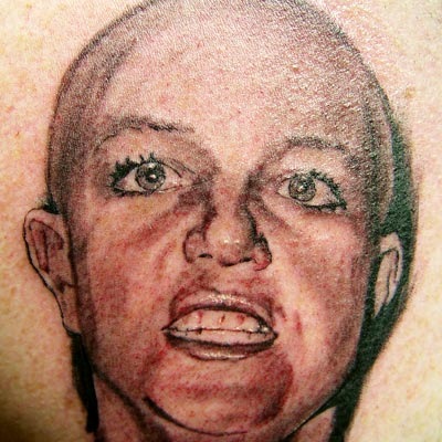 britney spears bald tattoo. Britney Spears