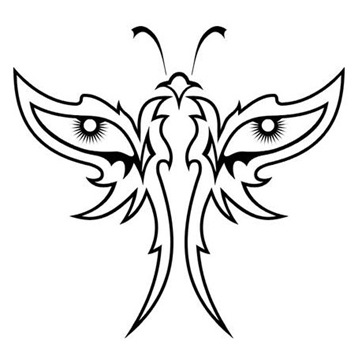 black tattoos. Black Butterfly Tattoo Designs