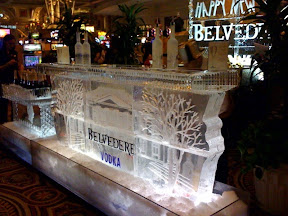 New Years eve at Cesar's casino ice bar