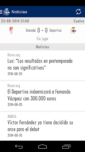 RC Deportivo de La Coruña App