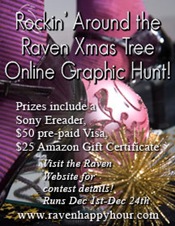 Rockin’ Around the Raven Xmas Tree Contest! Win a SONY ereader!