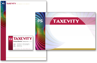 Taxevity branding by Fritz Lyons