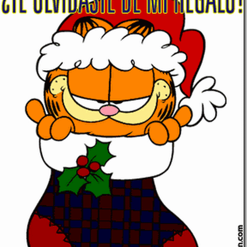 Dibujos de Garfield en navidad
