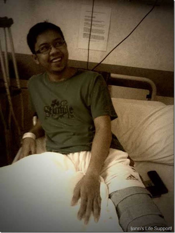 Syafiq masuk hospital