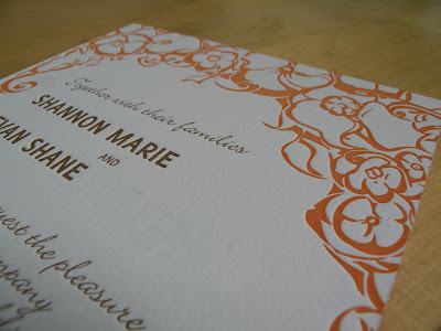 letterpress wedding invites by ann deotte