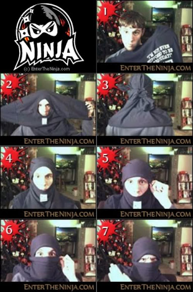Como fazer máscara ninja usando uma camisa - Tutorial