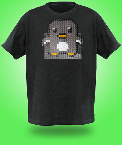 Brick Construction Shirt - Camisa personalizada Lego - Pinguim Linux