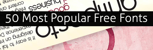 50 fontes mais populares Grátis - Download