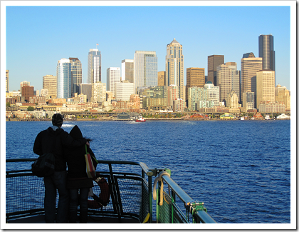 Washington State Ferry: heading towards Seattle