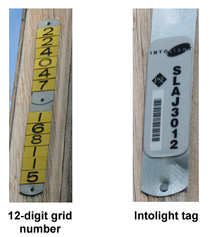 Redmond street light pole numbers
