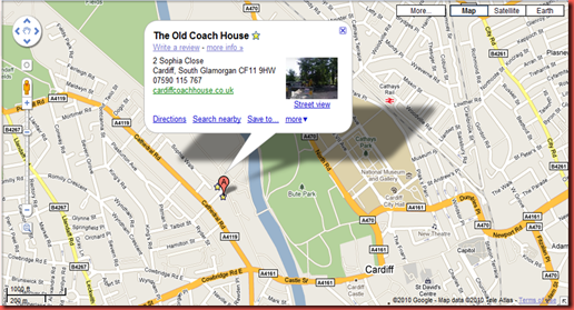 Old Coach House - Map