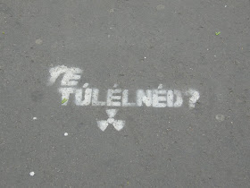 Budapest, street-art, firka, stencil, rádióaktivitás 