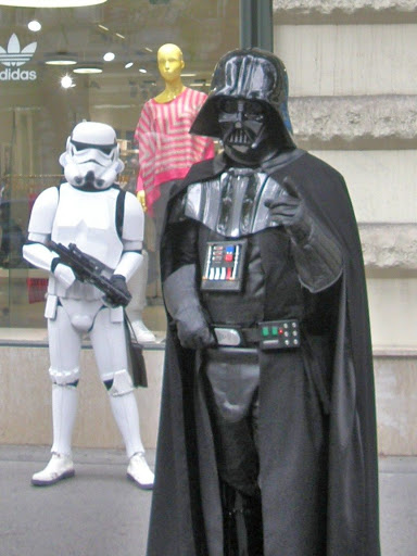 Darth Vader, Budapest, Hungary, Star Wars, storm trooper