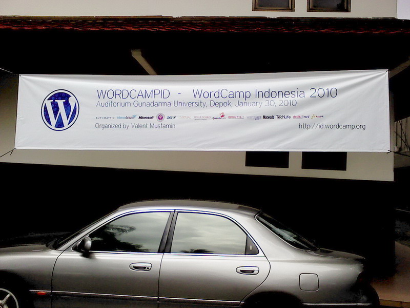 Spanduk WordCamp Indonesia 2010