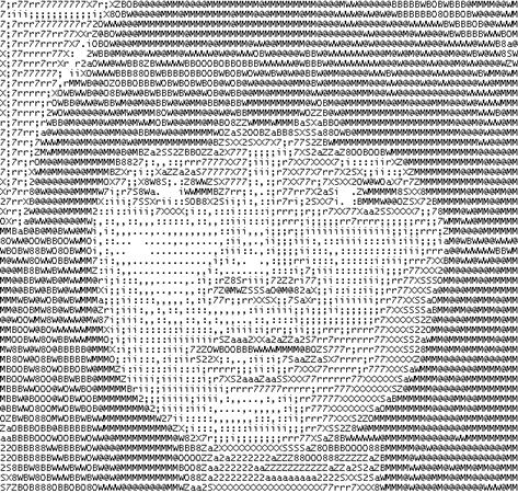 Contoh ASCII Gambar