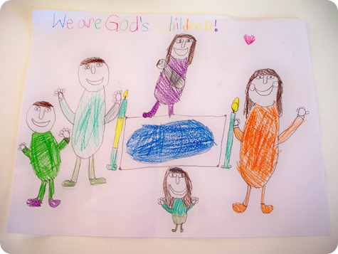 Mikayla family drawing