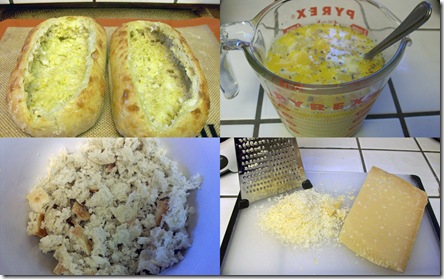Lemon and Basil Eggs over Foccacia Bread 