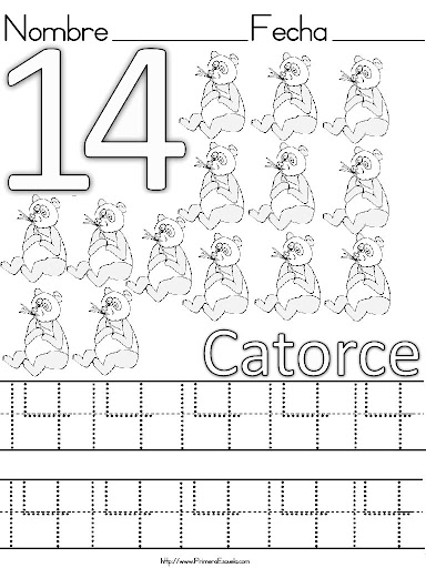 numeros para colorear. FICHAS DE NUMEROS DEL 1 AL 20.