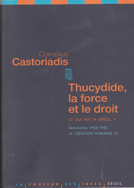 Thucydile Cornelius Castoriadis