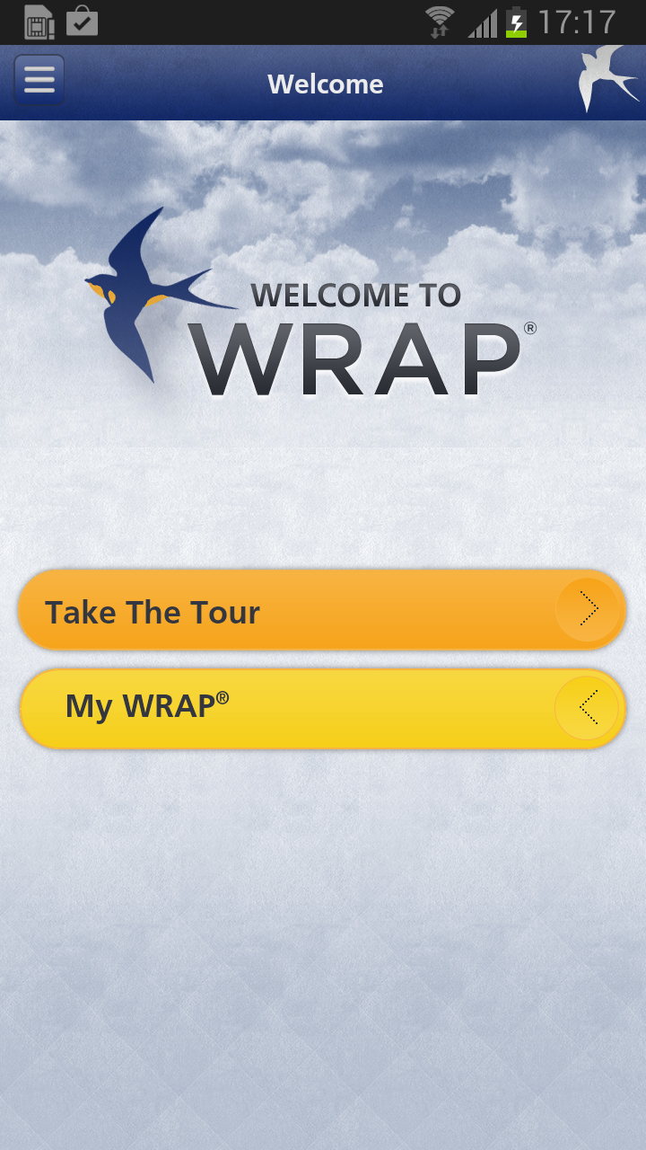 WRAP – Wellness Recovery Plan Screen 1