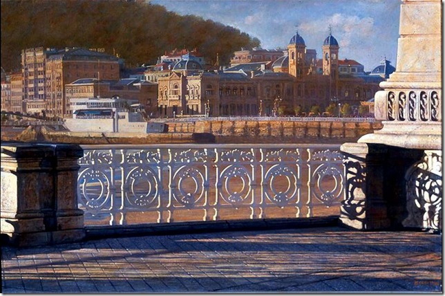 Barandilla de la Concha. ( Oleo sobre tela. 65x100 ) Barandilla de la Concha. ( Oleo sobre tela. 65x100 )