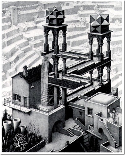 M. C. Escher - waterfall