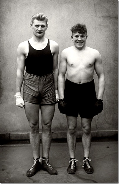 August Sander  - Boxer Paul Rodersten und Hein Heese, Köln, 1928