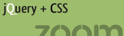 Zooming with jQuery and CSS.