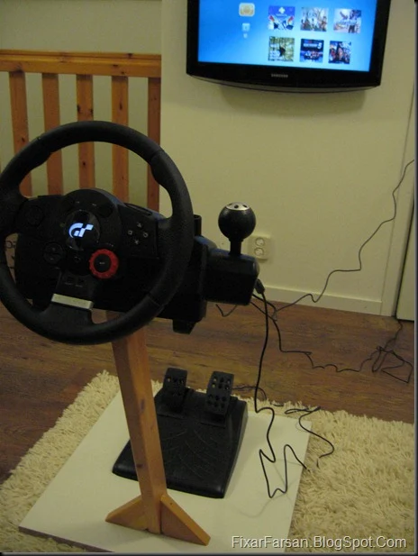 GT5 bygga egen ställning Logitech GT ratt (10)