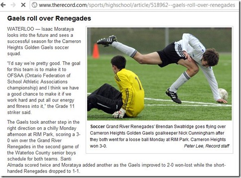TheRecord - Gaels roll over Renegades - Google Chrome_2011-04-20_01-42-25
