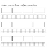 Plantilla ordenar palabras