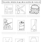 m antes de p y b ①