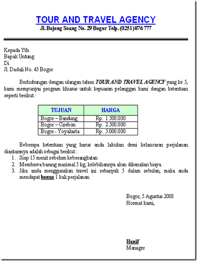 Contoh Soal Word