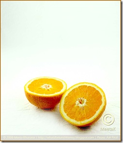 Orange on white 01framed