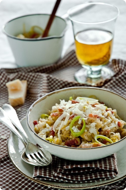Riesling Risotto with Leek and Bacon (0022) by Meeta K. Wolff