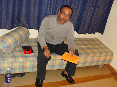 Jagdish Joshi with book 