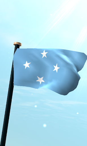 Micronesia Flag 3D Free
