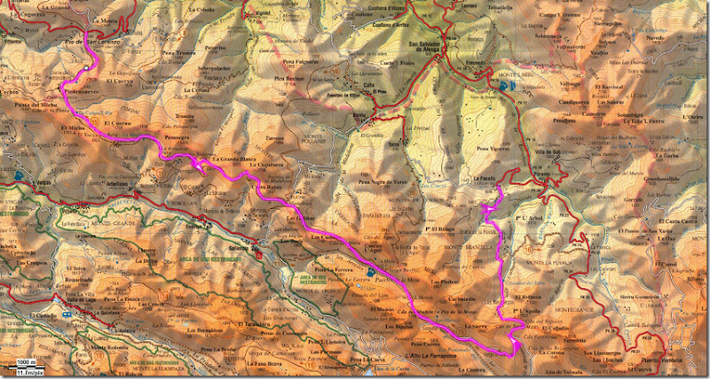 Mapa San Lorenzo-Focella