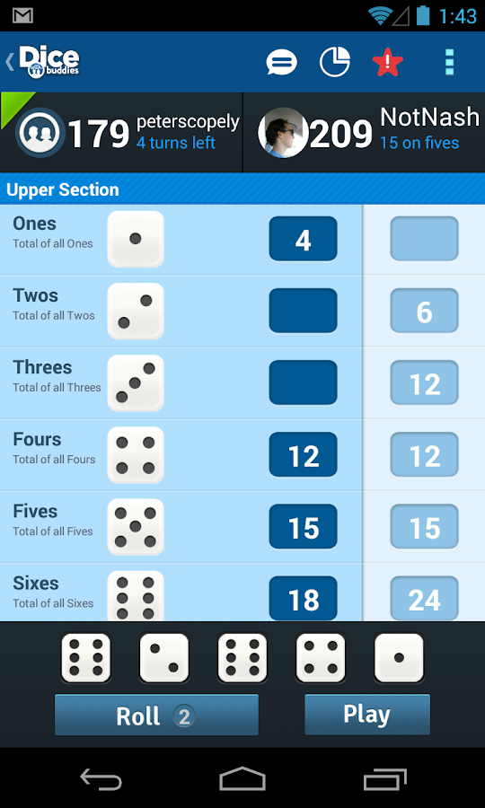 Dice With Buddies™ Free Android Apps on Google Play