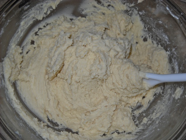 Finished Batter - dry and wet ingredients mixed together in bowl 