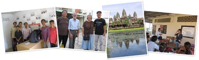 "Visit Cambidian Deaf! カンボジアのろう者訪問" の表示